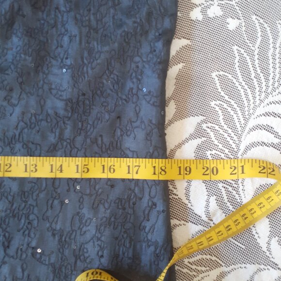 Eileen Fisher Silk Sequin  Shift Mini Dress - Picture 15 of 16